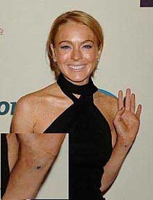 Lindsay Lohan / Линдсей Лохан татуировка