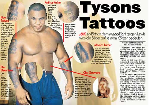 Mike Tyson / Майк Тайсон татуировка