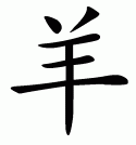 Эскизы татуировок иероглифы: Китайский символ овцы
