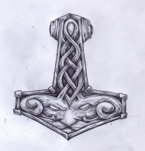 Эскиз Кельтской татуировки крест