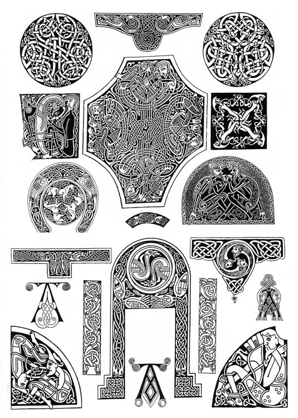 Эскиз кельтской тату: Орнамент кельтский
