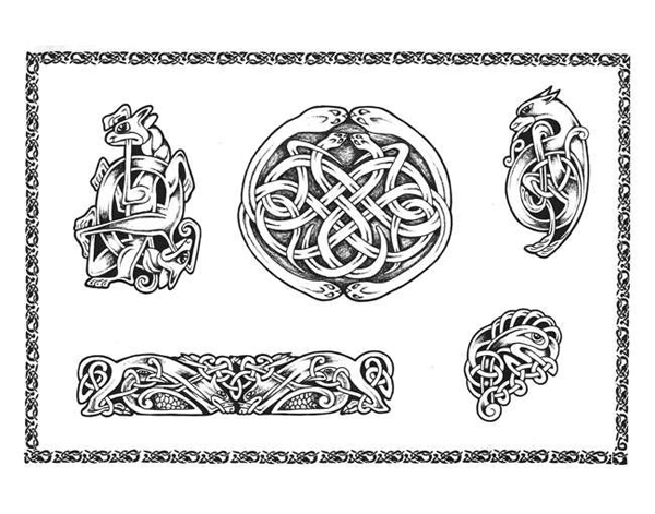 Эскиз кельтской татуировки, Орнамент кельтский