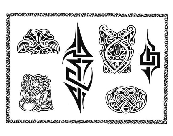 Эскиз кельтской татуировки, Орнамент кельтский