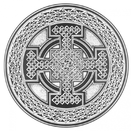 Эскиз татуировки с Кельтскими узорами, фото тату кельтский крест