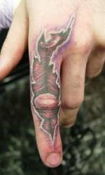 tattoo на пальцах