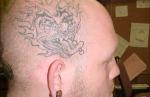 татуировки на голове