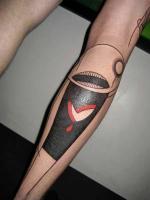tattoo на ноге