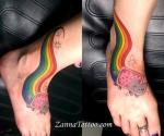 tattoo на ноге