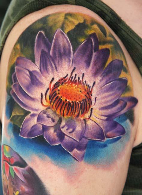 Татуировка цветок лотос, значение татуировки лотоса, тату лотоса