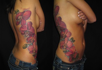 Татуировка цветок орхидея, значение татуировки цветы орхидея, тату цветы орхидея