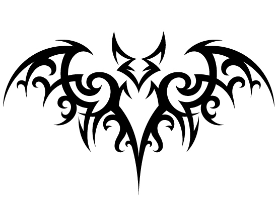 Эскиз трайбл (trible) татуировки - дракон