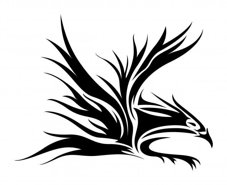 Эскиз татуировки трайбл орел (Tribal Eagle)