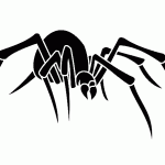 Эскиз татуировки трайбл паук (Tribal Spider)