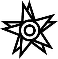 Эскиз трайбл татуировки (trible) - звезда